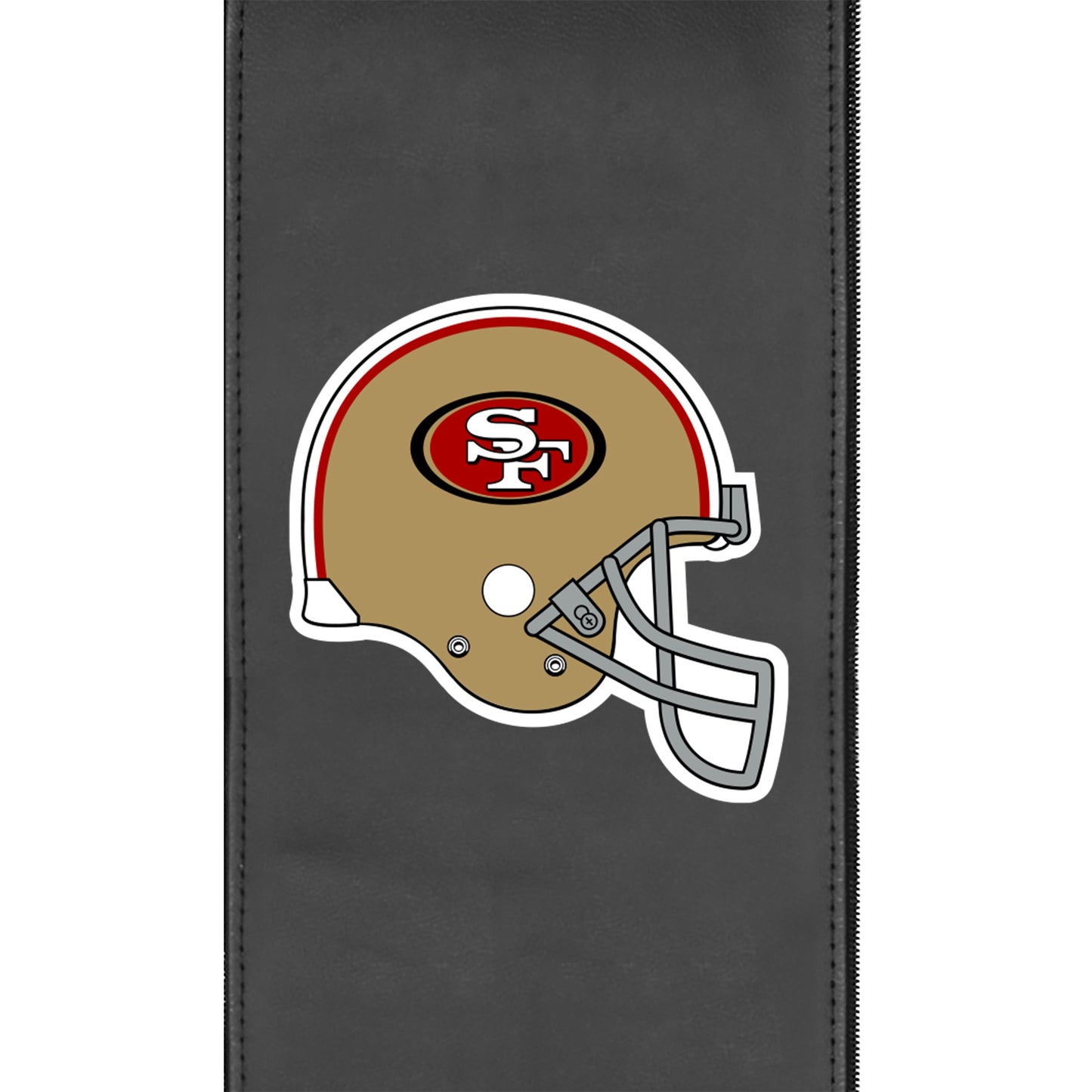 San Francisco 49ers Helmet Zippered Logo Panel for Dreamseat Recliner