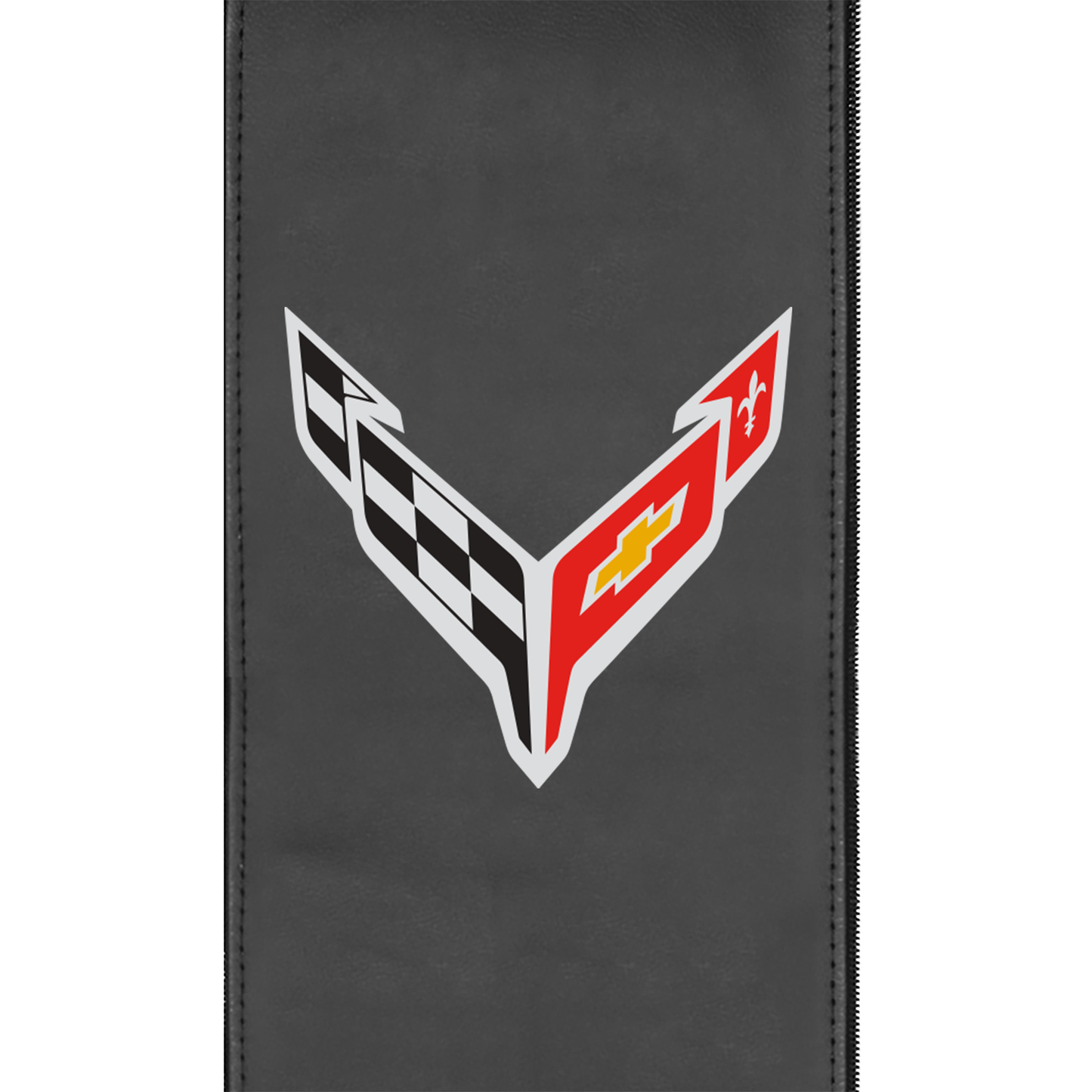 Corvette Symbol Zippered Logo Panel for Dreamseat Recliner