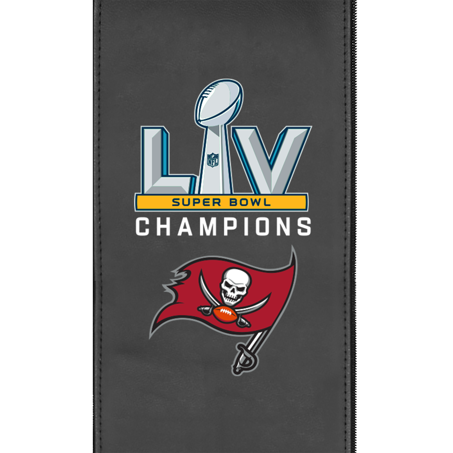 Tampa Bay Buccaneers Primary Super Bowl LV Zippered Logo Panel for Dreamseat Recliner