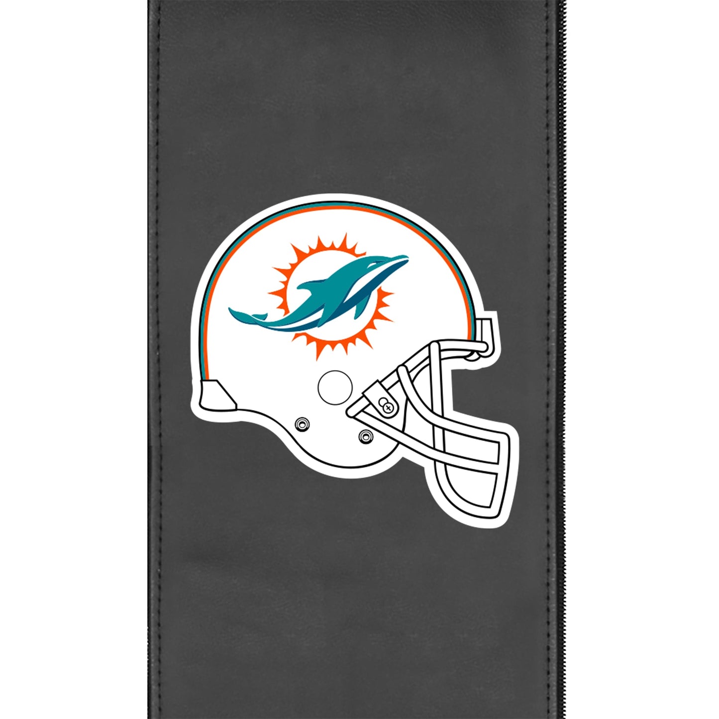 Miami Dolphins Helmet Zippered Logo Panel for Dreamseat Recliner