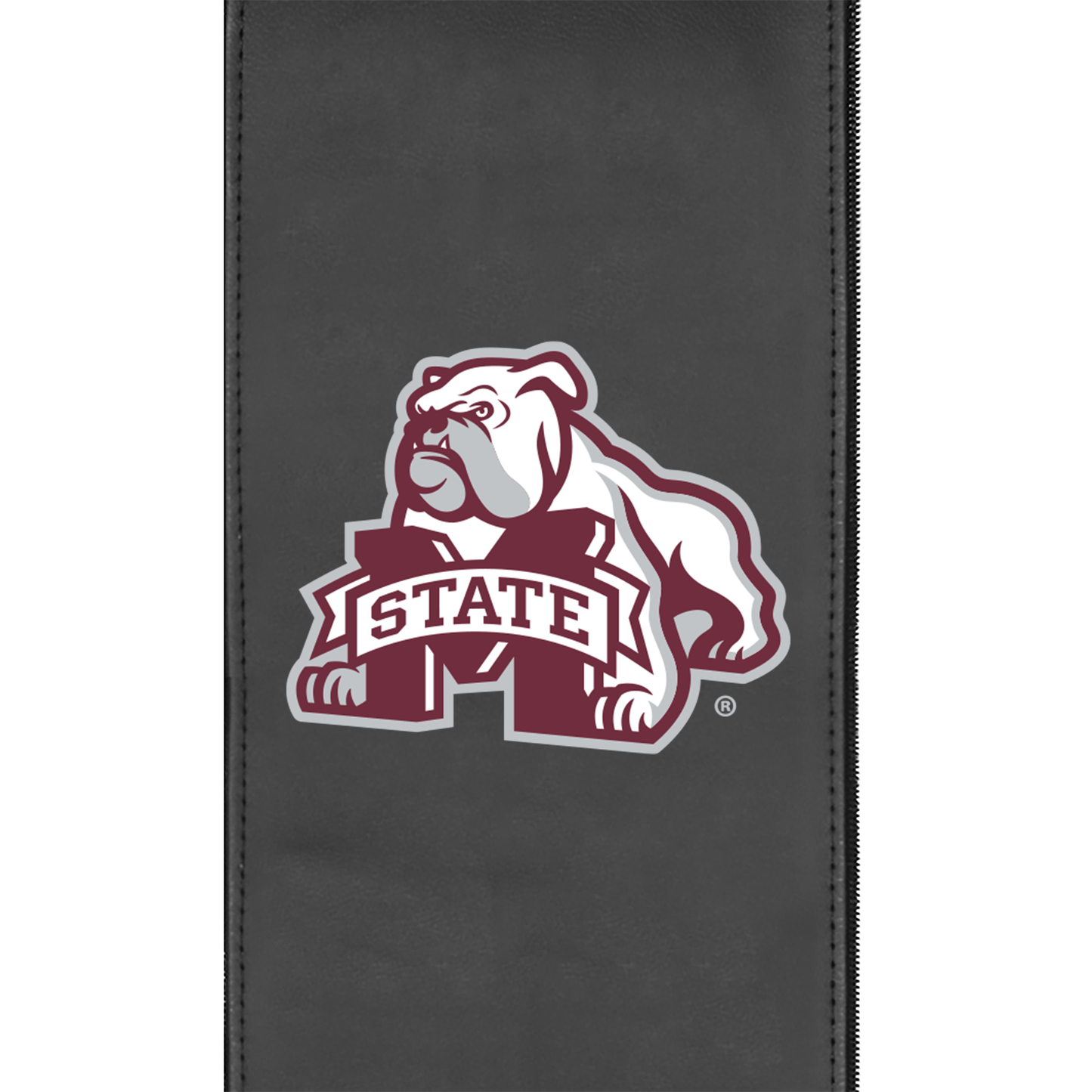 Zippered Logo Panel for Dreamseat Recliner with Mississippi State Secondary