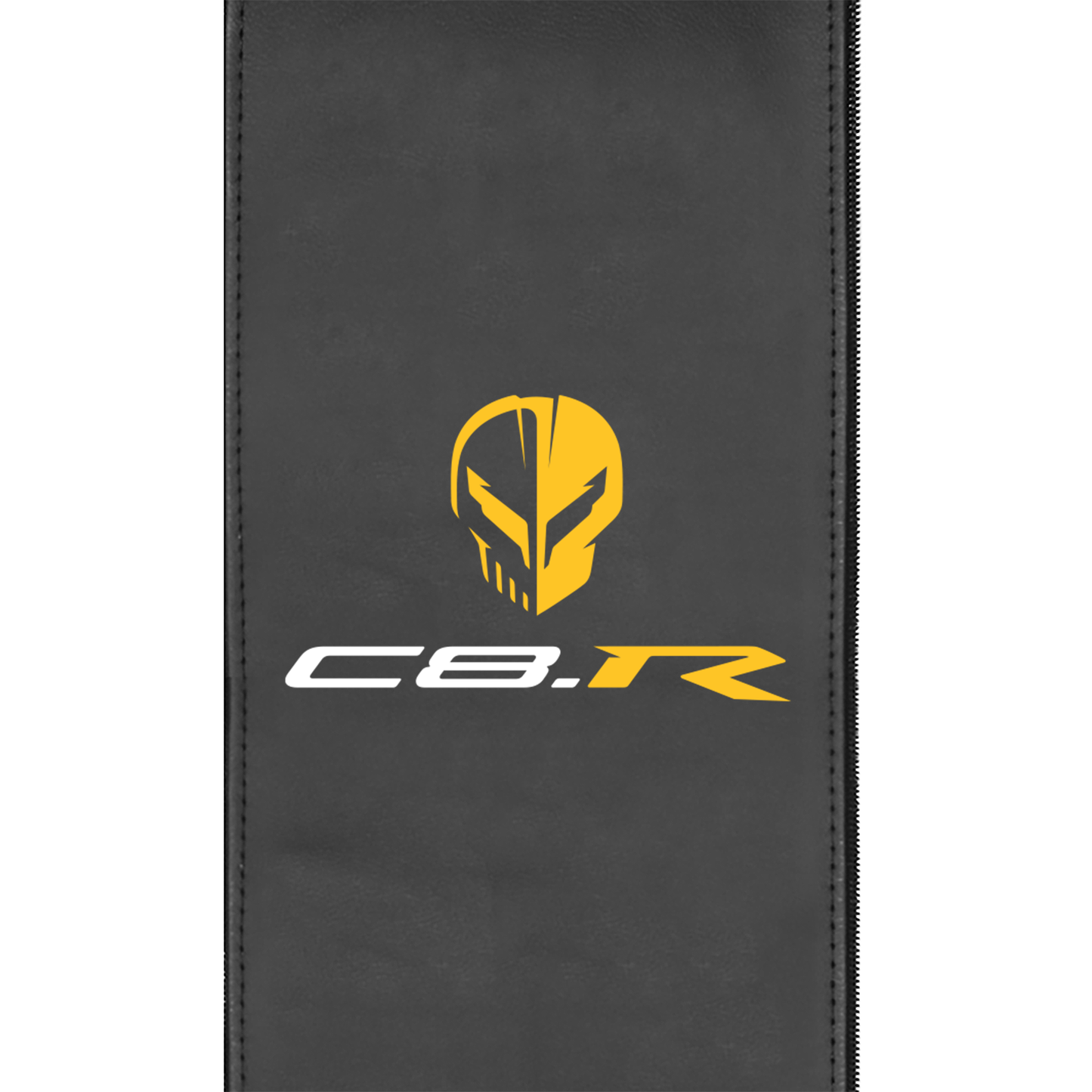 C8R Jake Yellow Corvette Zippered Logo Panel for Dreamseat Recliner