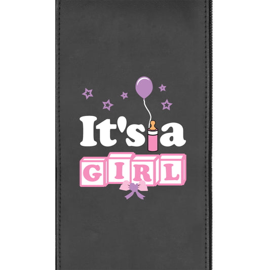 It's A Girl Zippered Logo Panel for Dreamseat Recliner