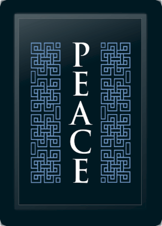 Peace Deco Vertical Blue