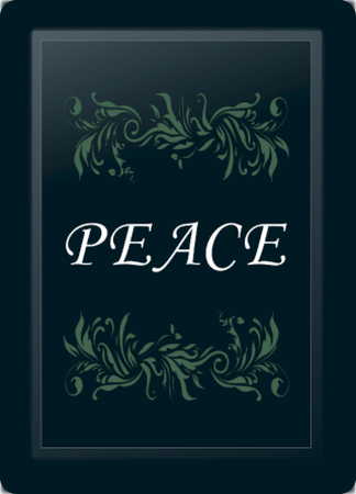 Peace Floral Horizontal Sage